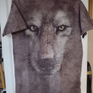 Vintage The Mountain T-shirt - Wolf face